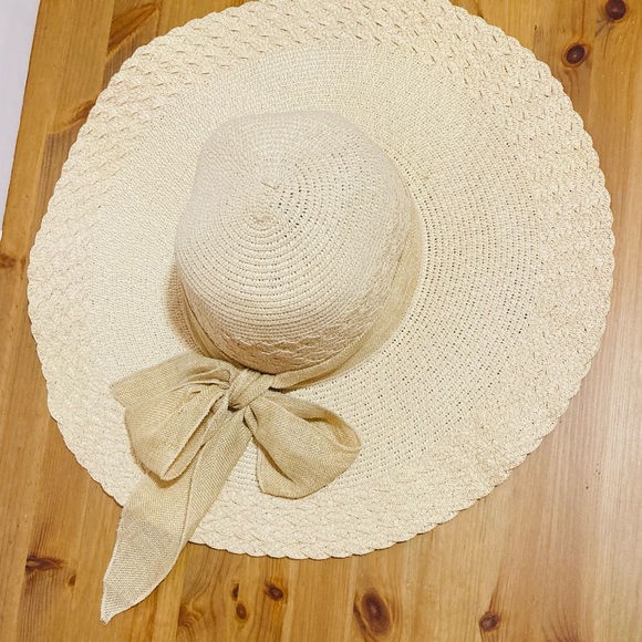 Sun Straw Hat Wide Brim UPF 50 Summer Hat Foldable Roll up Floppy Beach Width 18 - Picture 4 of 8